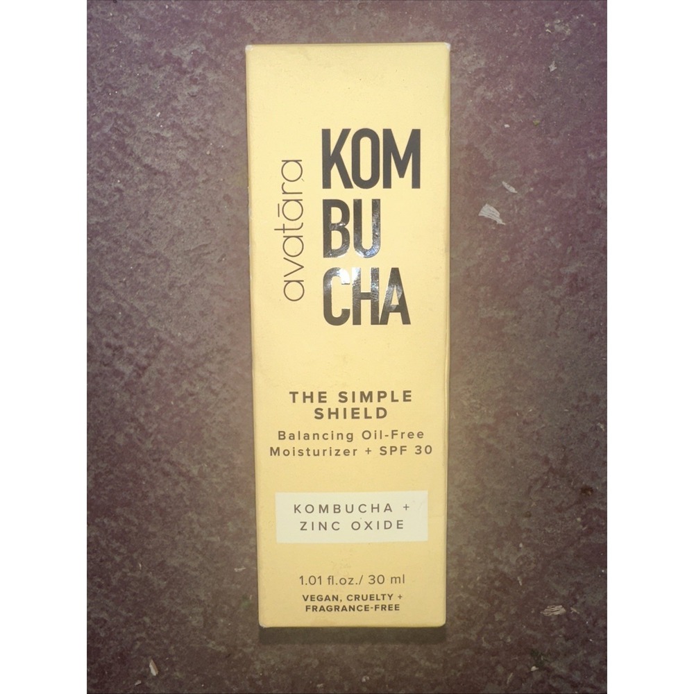 Avatara Kombucha The Simple Shield Moisturizer + SPF 30 New In Box 1.01 Fl Oz
